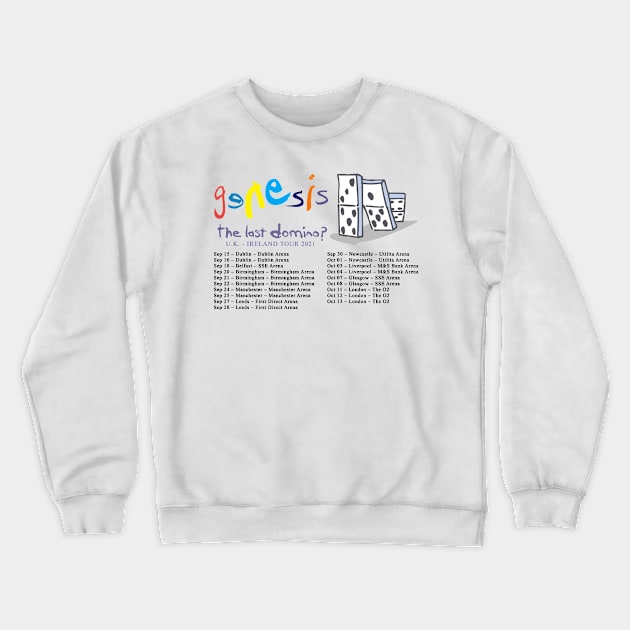 last domino dates great britain Crewneck Sweatshirt by sarahkusuma90